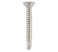Timco Window Fabrication Screws Countersunk Ph Self-Tapping Self-Drilling Point Zinc - 4.8 X 32
