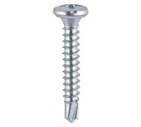 Timco Window Fabrication Screws Friction Stay Shallow Pan Countersunk Ph Self-Tapping Self-Drilling Point Zinc - 4.8 X 19
