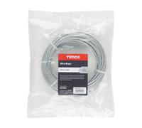 Timco Wire Rope Steel Cable Premium Quality Zinc 4mm x 10m