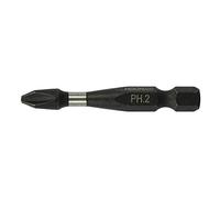 TIMCO X6 Impact Phillips Driver Bit - Newly Developed Heat Treatment Process for Longevity and Performance - No.2 x 50
