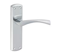 Timco - Zeta Latch Handles - Polished Chrome (Size 175 x 45-2 Pieces)