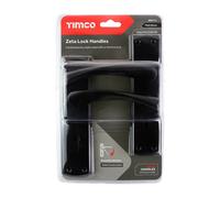 Timco Zeta Lock Handles - Matt Black Blister Pack 1 200771