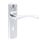 Timco Zeta Lock Handles - Polished Chrome Blister Pack 1 200004