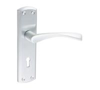 Timco Zeta Lock Handles - Satin Chrome Blister Pack 1 200048