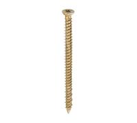 Timco 7.5 x 100 7.5mm Multi Fix Concrete Screws Box of 100 Zinc Yellow