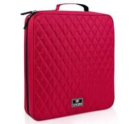 TIMCORR CD Case DVD Holder Storage: 160 Capacity DVD Cases Organizer Portable Wallet Storage - CD Plastic Protective Carrying Binder for Home Travel