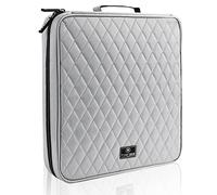 TIMCORR CD Case DVD Holder Storage: 160 Capacity DVD Cases Organizer Portable Wallet Storage - CD Plastic Protective Carrying Binder for Home Travel (Grey)