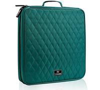 TIMCORR CD Case DVD Holder Storage: 160 Capacity DVD Cases Organizer Portable Wallet Storage - CD Plastic Protective Carrying Binder for Home Travel (Green)