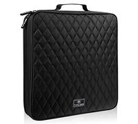 TIMCORR CD Case DVD Holder Storage: 160 Capacity DVD Cases Organizer Portable Wallet Storage - CD Plastic Protective Carrying Binder for Home Travel (Black)