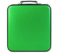 TIMCORR CD Case DVD Holders Storage - 432 Capacity Portable Disc Organizer & CD Wallet Binder Sleeve Holder for Car Travel | Media (Green)