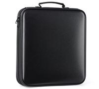 TIMCORR DVD Storage CD Case Holder: 160 Capacity CD Sleeves Black Disc Cases Binder for Car - CD Hard Organizer Box - Large DVD Wallet for Movie/Music/Game & Portable CD Book
