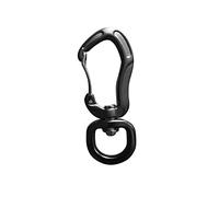 Timcryxient 360° Rotating Swivel Carabiner Multifunctional Silver 7.6x2.8cm | Aluminum alloy durable lightweight strong wear resistant 400kg/881lbs breaking force 360° rotation prevents twist