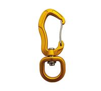 Timcryxient 360° Rotating Swivel Carabiner Multifunctional Silver 7.6x2.8cm | Aluminum alloy durable lightweight strong wear resistant 400kg/881lbs breaking force 360° rotation prevents twist