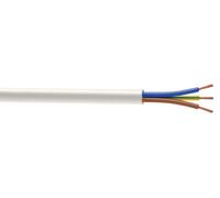Time 3093Y White 3 Core Fire Cable, 0.75mm² X 25M