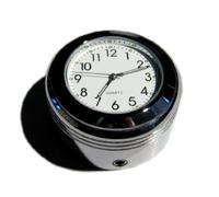 Time 4 Bikes Grooved RE Billet Aluminium Stem Nut Cover Clock (White Face, Indian Enfield Bullet Fit)