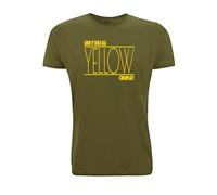 Time 4 Tee Coldplay Yellow Inspired T Shirt Parachutes It was All 90s Music GiG Martin (Medium, Army Green)