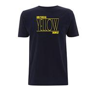 Time 4 Tee Coldplay Yellow Inspired T Shirt Parachutes It was All 90s Music GiG Martin (X Large, Navy Blue)