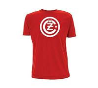 Time 4 Tee CZ Inspired T Shirt Motocross Vintage Logo Scrambler On Any Sunday Flat Track Biker Bike Biking (Medium, Red)