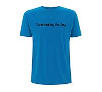 Time 4 Tee Indie Music Song Lyrics Lyric T Shirt Surprised by The Joy Natural Rebel Gig Music Manchester Scene Singer Quote Joyful Joyous Happy (Medium, Electric Blue)