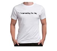 Time 4 Tee Indie Music Song Lyrics Lyric T Shirt Surprised by The Joy Natural Rebel Gig Music Manchester Scene Singer Quote Joyful Joyous Happy (X Large, White)