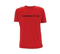 Time 4 Tee Indie Music Song Lyrics Lyric T Shirt Surprised by The Joy Natural Rebel Gig Music Manchester Scene Singer Quote Joyful Joyous Happy (Medium, Red)