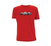 Time 4 Tee Italian Job Mini t Shirt Cooper S Best of Britain British Car Retro Classic Red White Blue Mini's (Medium, Red)