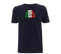 Time 4 Tee Lancia Fulvia Inspired T Shirt Italy Flag Rally Vintage Car Italian Sports Car Classic Car Show 1970s Memorabilia collectable Gift (Large, Navy Blue)