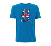 Time 4 Tee Lewis 44 F1 T Shirt Hamilton Number Union Jack Formula 1 Racing UK Race (X Large, Electric Blue)