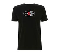 Time 4 Tee MK1 Austin Mini Cooper S T Shirt Bonnet Badge Emblem Classic Italian Job Sports Car Collectable (Large, Black)