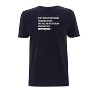 Time 4 Tee Phonics T Shirt Inspired A Thousand Trees Lyrics Word Gets Around Band gig Kelly Jones (Medium, Navy Blue)