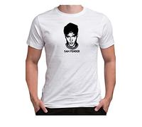 Time 4 Tee Sam Fender T Shirt Face Millennial Gig Greasy Spoon Music Tshirt British Singer (Medium, White)