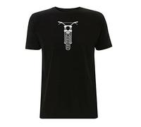 Time 4 Tee Scrambler Icon Classic Bike T Shirt Motorbike On Any Sunday Off Road Trials Moto X Cross Gift for Biker Dad Brother Husband Granddad Bloke Man (Small, Black)