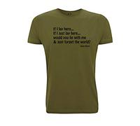 Time 4 Tee Snow Patrol T Shirt If I just Lay here Would You Lay with me and just Forget The World Chasing Cars Gig Band Song Lyrics Quote (XX Large, Army Green)
