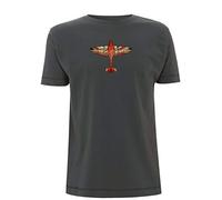 Time 4 Tee Spitfire T Shirt Graphic British Plane WW2 Icon Union Jack UK RAF Army Airplane English Flag Collectable Gift (X Large, Grey)