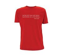 Time 4 Tee T Shirt Wish You were Here Lyrics We're just Two Lost Souls Swimming in a Fish Bowl Song Quote Band gig Music Lyric (Medium, Red)