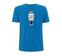 Time 4 Tee The Verve T Shirt This is Music Single Poster Ashcroft Lyrics 1990s Indie (Medium, Electric Blue)