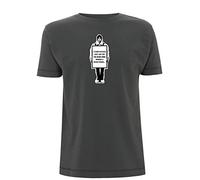 Time 4 Tee The Verve T Shirt This is Music Single Poster Ashcroft Lyrics 1990s Indie (Small, Grey)