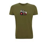 Time 4 Tee Tractor T Shirt David Brown 996 1970s V Q Cab Farmer Classic Best of British UK Farming (Large, Army Green)