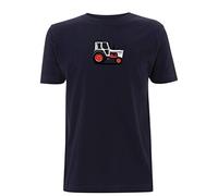 Time 4 Tee Tractor T Shirt David Brown 996 1970s V Q Cab Farmer Classic Best of British UK Farming (Large, Navy Blue)