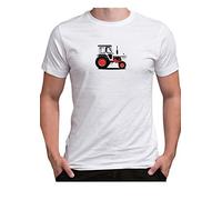 Time 4 Tee Tractor T Shirt David Brown 996 1970s V Q Cab Farmer Classic Best of British UK Farming (Large, White)
