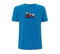 Time 4 Tee Tractor T Shirt David Brown 996 1970s V Q Cab Farmer Classic Best of British UK Farming (X Large, Electric Blue)