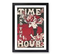 Time and The Hour by Ethel Reed Framed Print | A2 Black Framed Wall Art | Ready to Hang | Modern Nature Picture | Living Room Bedroom Lounge Office