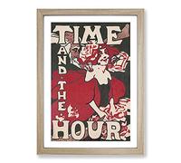 Time and The Hour by Ethel Reed Framed Print | A2 Oak Framed Wall Art | Ready to Hang | Modern Nature Picture | Living Room Bedroom Lounge Office