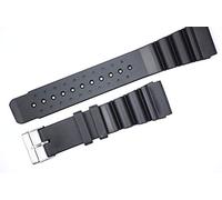 Time Bandit Black Rubber Divers Watch Strap Sizes 18mm 20mm 22mm 24mm (18mm)