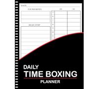 Time Boxing Planner: 120 Pages Daily Time Box Planner to Boost Productivity and Manage Your Time Efficiently Perfect To Use.