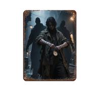 Time by The Thief Tin Sign Vintage Metal Pub Club Cafe Bar Home Wall Art Decoration Poster Retro 12x16inch(30x40cm)