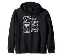 Time Can Fix Your Pain Healing Progress Motivation Zip Hoodie
