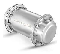 Time Capsule Box Bury Container - Anti-corrosion Waterproof Stainless Steel Durable Lock Container for Future Graduation Gift,7.3Inch