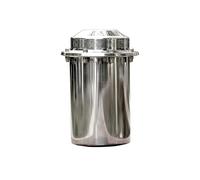 Time Capsule Box，Time Container to Bury, Lock Stainless Steel Durability for Future. Storage Accessories,10 * 20cm
