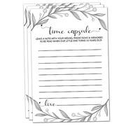 Time Capsule Cards for 1st Birthday or Baby Shower Game Activity, Time Capsule Message Cards, Advice and Wishes Cards, Anniversary Card for Baby Shower Party Supplies
